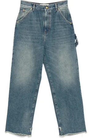 DARKPARK Jeans, Dame, Blå, W27, Denim, Stonewashed Blå Denim Jeans med Ripped Detaljer
