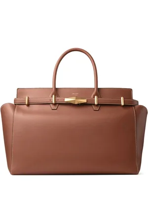 Jimmy Choo Taske, Dame, Brun, ONE SIZE, Uld, Brun Top Håndtag Skuldertaske