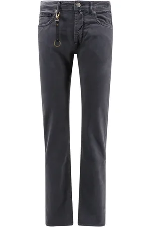 Incotex Jeans, Herre, Blå, W42, Bomuld, Blå Bukser med Nøglering