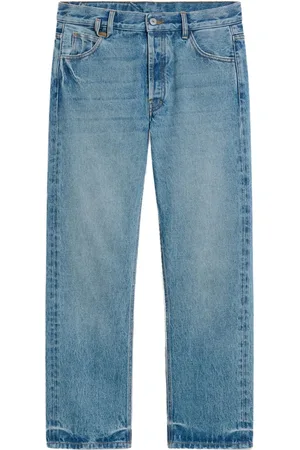 Jacquemus Jeans, Herre, Blå, W32, Pudderblå Tapered Leg Jeans