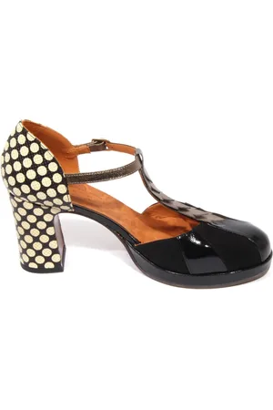 Chie Mihara Sko, Dame, Sort, 38 1/2 EU, Uld, Stilfulde Dafaba damesko i sort/elfenben