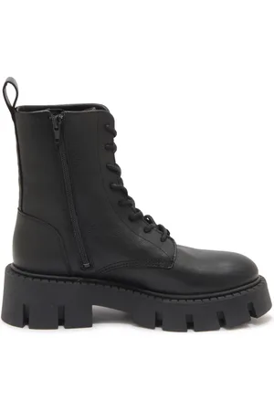 Copenhagen Shoes Sko, Dame, Sort, 40 EU, Sort Anfibio Støvler med Sidelukning