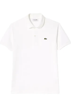 Lacoste Top, Herre, Hvid, 3XL, Bomuld, Klassisk Polo i Hvid Bomuld Piqué