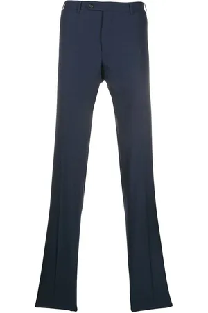 CANALI Bukser, Herre, Blå, 3XL, Uld, Blå Uld Skræddersyede Suit Bukser