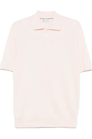 Brunello Cucinelli Top, Herre, Lyserød, M, Lyserød Sweater med knapper