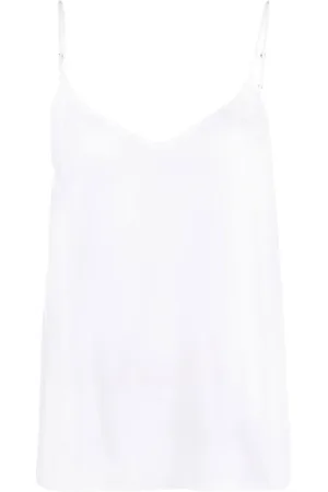 Equipment Top, Dame, Hvid, S, Silke V-hals Camisole Top