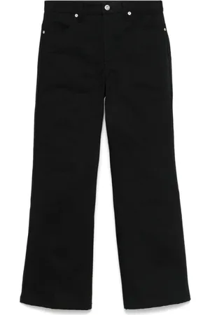 Jil Sander Jeans, Dame, Sort, W25, Sorte Klassiske Jeans med Skjult Lynlås