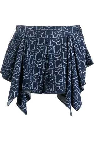 Ludovic De Saint Sernin Nederdel, Dame, Blå, S, Bomuld, Short Skirts