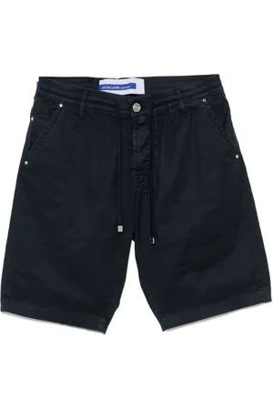 Jacob Cohen Shorts, Herre, Blå, W30, Mørkeblå Snørelinning Shorts