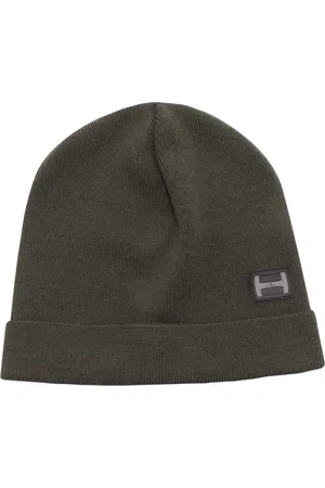 Hogan Tilbehør, Herre, Grøn, ONE SIZE, Grøn Beanie Hat Made in Italy