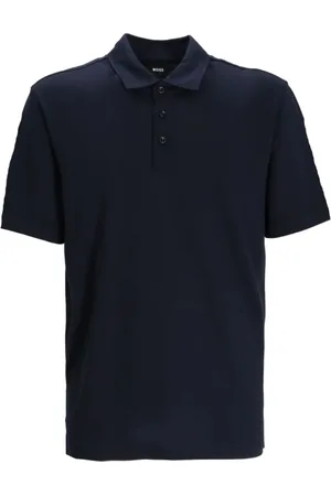 HUGO BOSS Top, Herre, Blå, XL, Afslappet Jersey Skjorte til Mænd