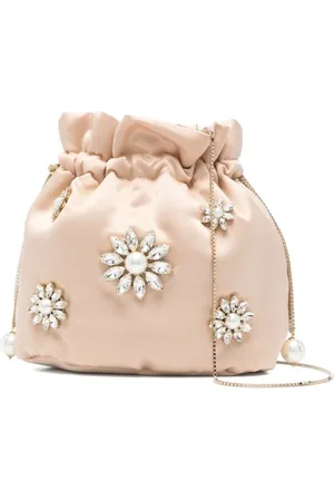 ROSANTICA Taske, Dame, , ONE SIZE, Uld, Lyserød Blomstret Snøret Skuldertaske