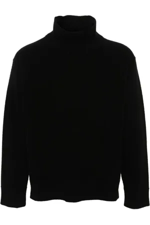 LANEUS Strik, Herre, Sort, 2XL, Uld, Rullekraver