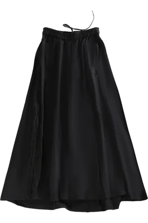 Y-3 Nederdel, Dame, Sort, M, Sort højtaljet mesh nederdel