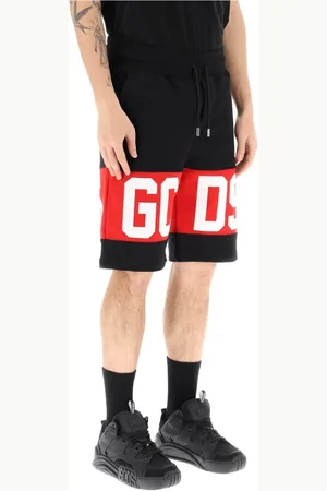 GCDS Shorts, Herre, Sort, L, Uld, Stilfuldt Moderne Streetwear Tøjkollektion