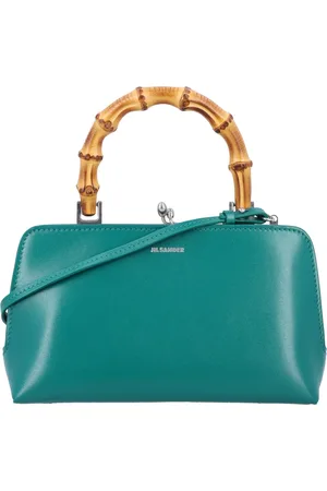 Jil Sander Taske, Dame, Grøn, ONE SIZE, Læder, Goji Bamboo Mini Taske