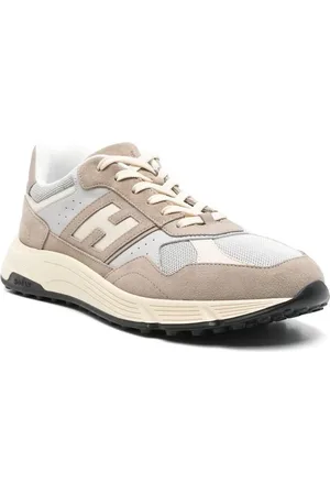Hogan Sko, Herre, Grå, 44 EU, Læder, Studded Lace-Up Sneaker