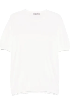 LA FILERIA Top, Herre, Hvid, 4XL, Hvid Crew Neck T-shirt