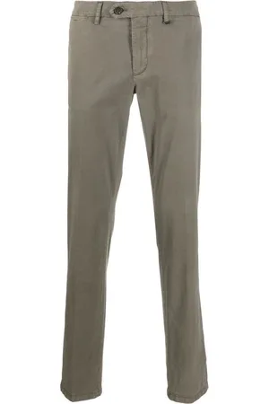 CANALI Bukser, Herre, Grøn, 3XL, Bomuld, Mørk Beige Bomulds Chinos
