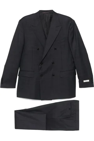 CANALI Jakkesæt, Herre, Blå, 4XL, Midnight Double-Breasted Suit