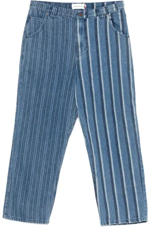 HONOR THE GIFT Jeans, Herre, Blå, W28, Uld, Indigo Blå Stribet Klassiske Jeans