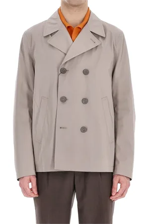 HERNO Jakke, Herre, Brun, L, Bomuld, Rain Collection Peacoat