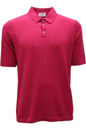 BALLANTYNE Top, Herre, Rød, M, Kirsebær Polo Hals Pullover Skjorte