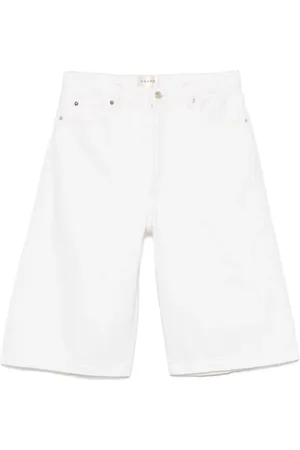 Frame Shorts, Dame, Hvid, W27, Denim, Flared Denim Bermuda Shorts