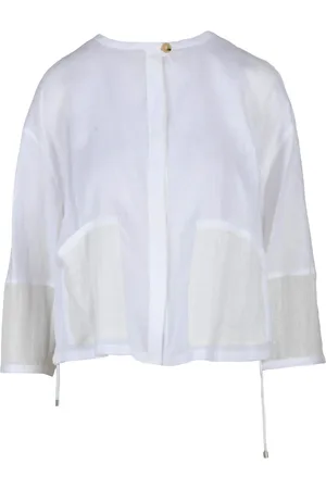 Emporio Armani Bluser & Skjorter, Dame, Hvid, M, Linned, Skjorte
