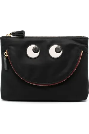 Anya Hindmarch Taske, Dame, Sort, ONE SIZE, Uld, Sort Econyl® Øjepose Taske