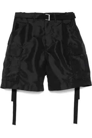 SACAI Shorts, Herre, Sort, 2XS, Sorte Cargo Shorts med Lommer