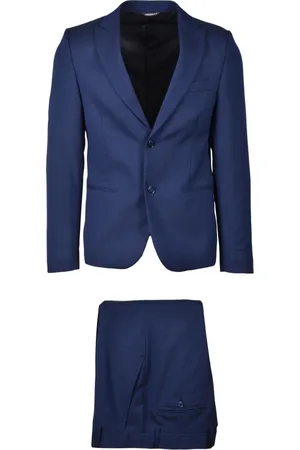 D.A. Daniele Alessandrini Jakkesæt, Herre, Blå, 2XL, Polyester, Herresuit