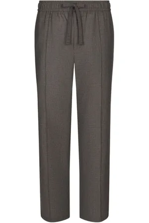 Dolce & Gabbana Bukser, Herre, Grå, L, Klassiske Straight Bukser