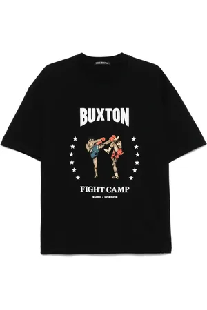 Cole Buxton Top, Herre, Sort, S, Sort Grafisk Print Crew Neck T-shirt