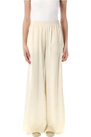 Fabiana Filippi Bukser, Dame, , 2XS, Uld, Bred Ben Joggingbukser Vanilje