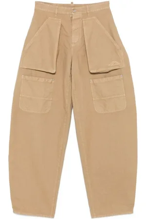 Dsquared2 Bukser, Dame, , 2XS, Bomuld, Cargo Bukse med Knaplukning