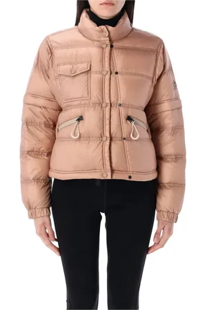 Moncler Jakke, Dame, Lyserød, S, Rosa Pakbar Dunjakke med Aftagelige Ærmer