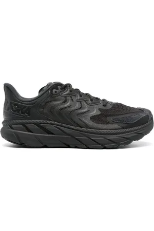 Hoka One One Sko, Herre, Sort, 37 1/2 EU, Sort Mesh Sneakers med Mandel Tå
