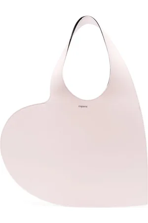 COPERNI Taske, Dame, Lyserød, ONE SIZE, Uld, Lyserød Logo Print Tote Taske