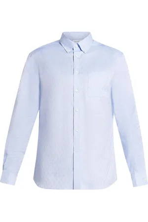 Salvatore Ferragamo Skjorte, Herre, Blå, M, Bomuld, Lyseblå Button-Down Skjorte
