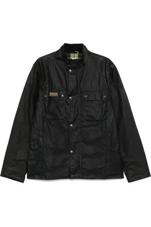 Barbour Jakke, Herre, Sort, L, Uld, Sort Front Lynlås Yderbeklædning Jakke