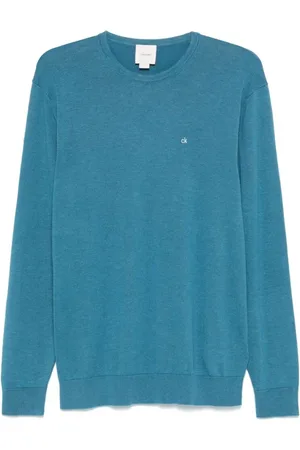 Calvin Klein Strik, Herre, Blå, 2XL, Crew Neck Sweater