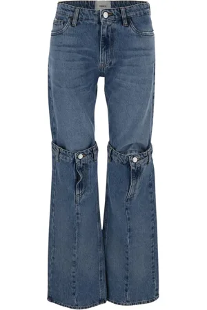 COPERNI Jeans, Dame, Blå, M, Bomuld, Open Knee Jeans