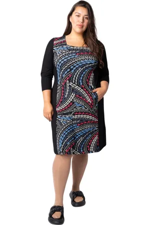Pont Neuf Kjole, Dame, Sort, 3XL, Tyl, Sort A-Formet Viskose Elastan Kjole