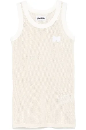 MAGLIANO Top, Herre, , M, Uld, Mesh Crew Neck Sleeveless T-shirt