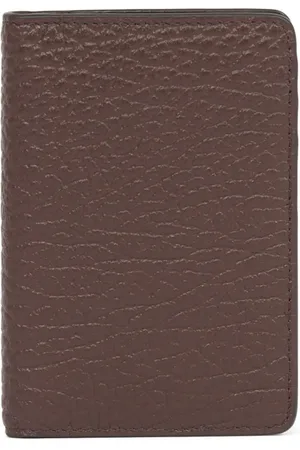 Maison Margiela Tilbehør, Herre, Brun, ONE SIZE, Brun Signatur Bi-Fold Kortholder Pung