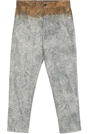 DRIES VAN NOTEN Bukser, Herre, Grå, XL, Bomuld, Grå Chino Bukser med Lommer
