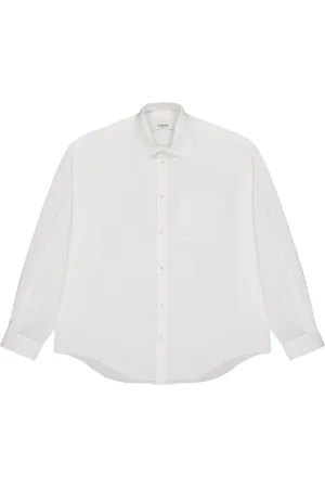 LANEUS Skjorte, Herre, Hvid, M, Hvid Button-Up Skjorte Langærmet
