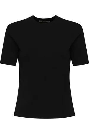 Max Mara Top, Dame, Sort, L, Uld, Sorte T-shirts og Polos Segal