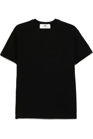 Elisabetta Franchi Top, Dame, Sort, M, Sort Crew Neck T-shirt